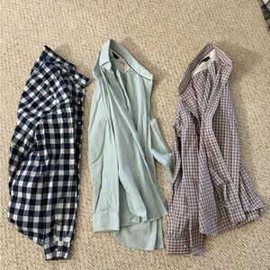 Banana Republic Men’s Large non iron slim fit and a grant fit Shirt